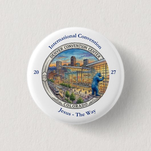 Internationale Konvention Denver 2027 Button (Vorderseite)