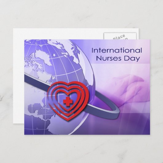 Internationale Krankenversicherung Postkarte (Vorne/Hinten)