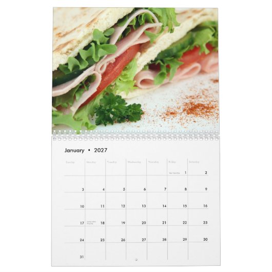 Internationale Küchen Kalender (Jan 2027)