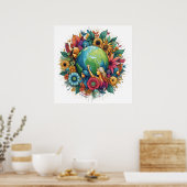 Internationale Kunst am Frauentag Poster (Küche)
