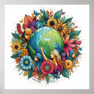 Internationale Kunst am Frauentag Poster