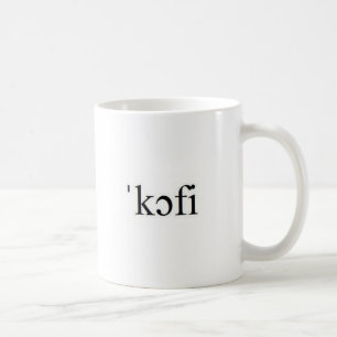 Internationale Lautalphabet-Kaffee-Tasse Kaffeetasse
