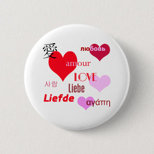 Internationale Liebe Button