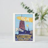 Internationale Luftfahrtausstellung 1909 Poster Postkarte (Stehend Vorderseite)