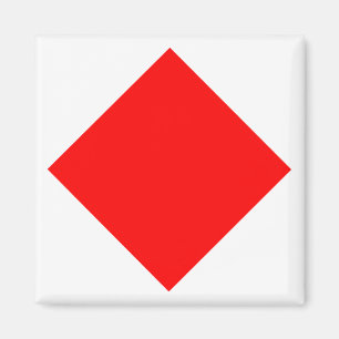 Internationale maritime Signalflagge FOXTROT Magnet