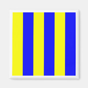 Internationale maritime Signalflagge GOLF Magnet