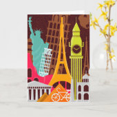 Internationale Monumente Karte (Gelbe Blume)