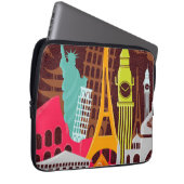 Internationale Monumente Laptopschutzhülle (Vorne Rechts)