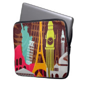 Internationale Monumente Laptopschutzhülle (Vorderseite Links)