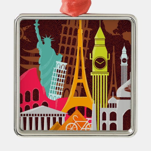 Internationale Monumente Ornament Aus Metall (Vorne)