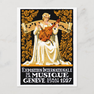 Internationale Musikfestival 1927 Postkarte