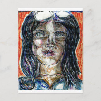 Internationale Mysteriemfrau Postkarte