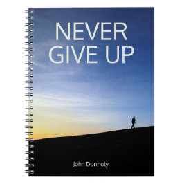 Internationale Nachricht, niemals aufgeben, Journa Notizblock