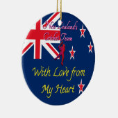 Internationale Neuseeländische Cricket Keramikornament (Rechts)