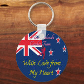 Internationale Neuseeländische Cricket Schlüsselanhänger (Vorderseite)