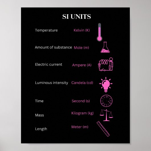 Internationale Norm für Messungen (IS) Poster (Vorne)