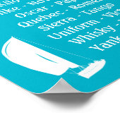 Internationale Phonetische Alphabet Boote Poster (Ecke)