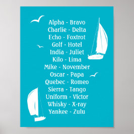 Internationale Phonetische Alphabet Boote Poster