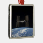 Internationale Raumstation 10 Silbernes Ornament (Rechts)