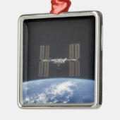 Internationale Raumstation 10 Silbernes Ornament (Links)