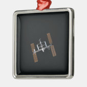 Internationale Raumstation 16 Silbernes Ornament (Links)