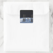 Internationale Raumstation 18 Quadratischer Aufkleber (Tasche)