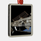 Internationale Raumstation 23 Silbernes Ornament (Rechts)