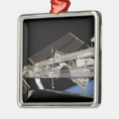 Internationale Raumstation 23 Silbernes Ornament (Links)