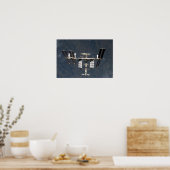 Internationale Raumstation 24 Poster (Küche)