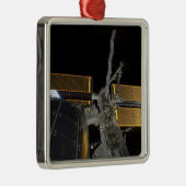 Internationale Raumstation 2 Silbernes Ornament (Rechts)