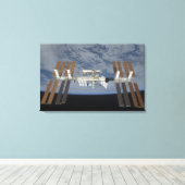 Internationale Raumstation 3 Leinwanddruck (Insitu (Holzboden))