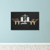 Internationale Raumstation 3 Leinwanddruck (Insitu (Holzboden))