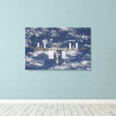 Internationale Raumstation 6 Leinwanddruck (Insitu (Holzboden))