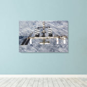 Internationale Raumstation 6 Leinwanddruck (Insitu (Holzboden))