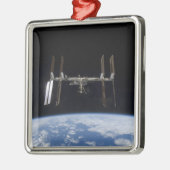 Internationale Raumstation 9 Silbernes Ornament (Links)