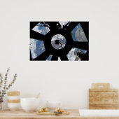 Internationale Raumstation Cupola Poster (Küche)