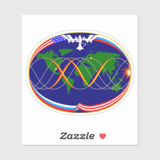 Internationale Raumstation Expedition ISS-15 Aufkleber (Blatt)