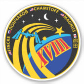 Internationale Raumstation Expedition ISS-18 Aufkleber (Vorderseite)