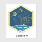 Internationale Raumstation Expedition ISS-60 Aufkleber (Blatt)