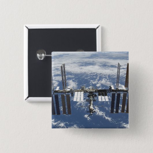 Internationale Raumstation im Orbit 2 Button (Vorne & Hinten)