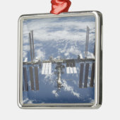 Internationale Raumstation im Orbit 2 Ornament Aus Metall (Links)
