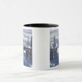 Internationale Raumstation im Orbit 2 Tasse (Zentrum)