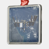 Internationale Raumstation im Orbit 3 Ornament Aus Metall (Links)