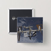 Internationale Raumstation im Orbit Button (Vorne & Hinten)