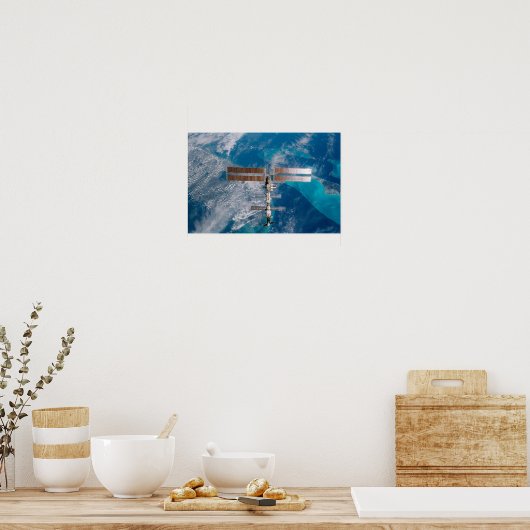 Internationale Raumstation in Florida Poster (Küche)