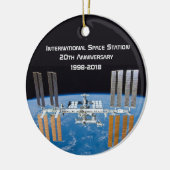 Internationale Raumstation ISS 20 Jahre alt Keramik Ornament (Links)