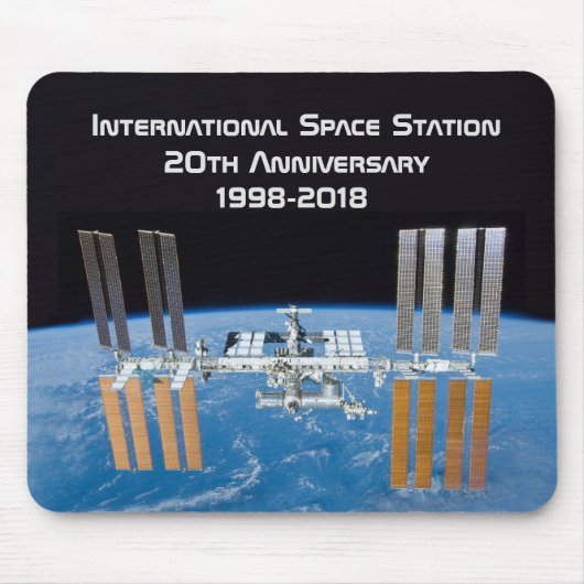 Internationale Raumstation ISS 20 Jahre alt Mousepad (Vorne)