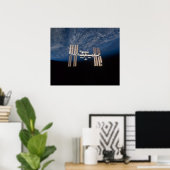 Internationale Raumstation (ISS) Poster (Heimbüro)