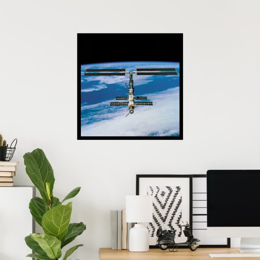 Internationale Raumstation Poster (Heimbüro)