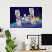 Internationale Raumstation Poster (Heimbüro)